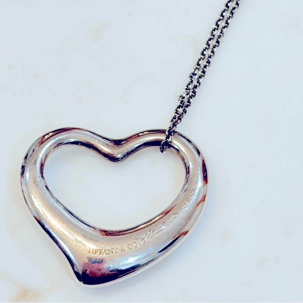 Tiffany & Co. Silver Heart Pendant Necklace